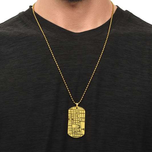 Custom Dog Tag - 18k Gold Plated