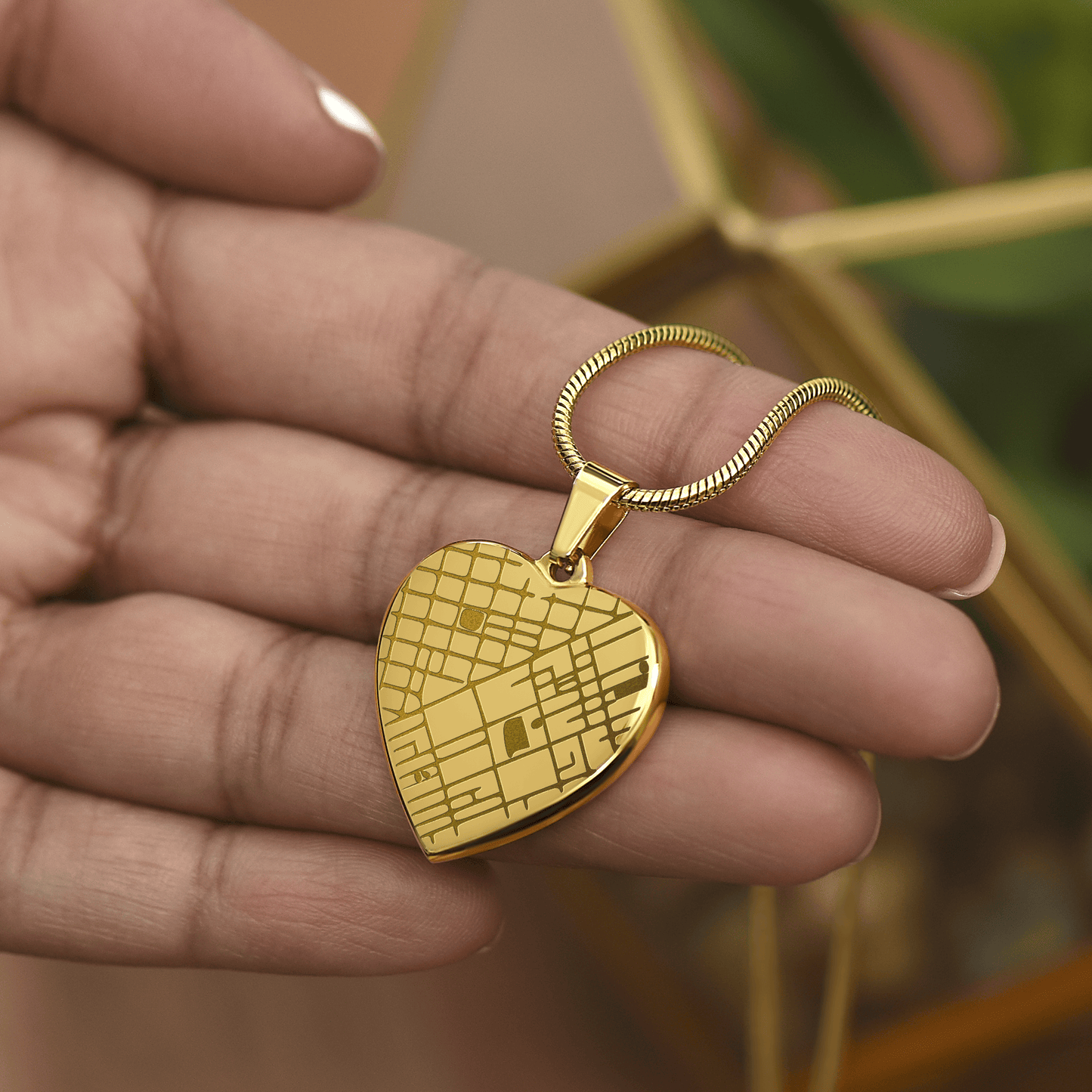 Custom Heart Pendant - 18k Gold Plated