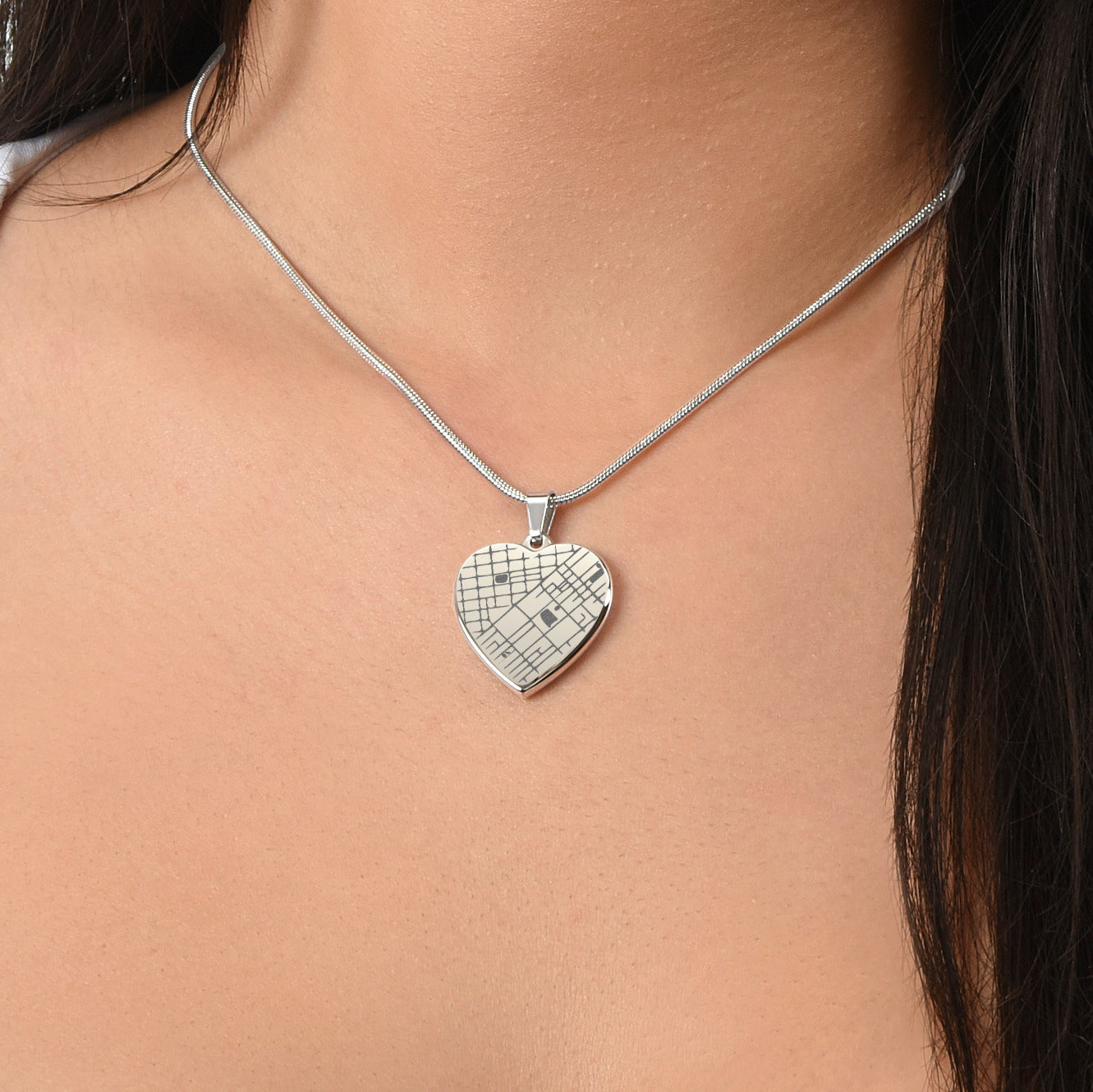 Custom Heart Pendant - Stainless Steel