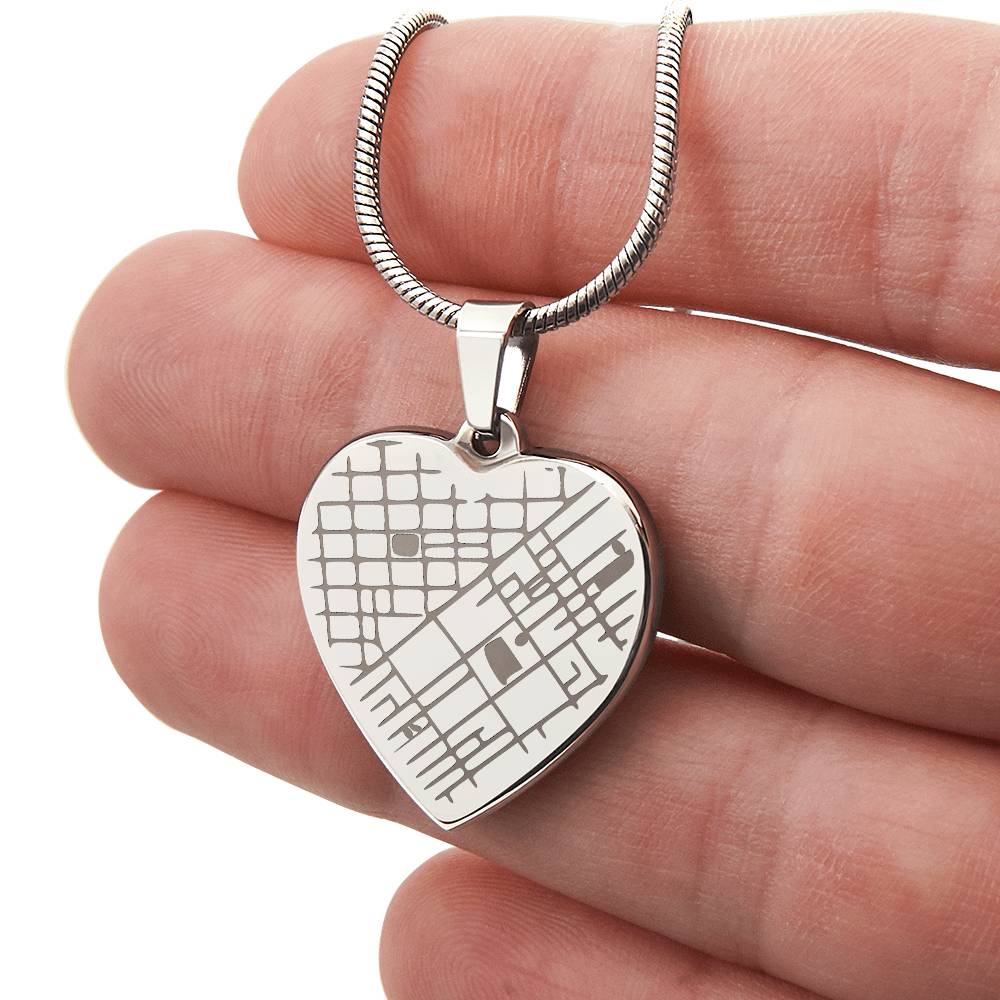 Custom Heart Pendant - Stainless Steel