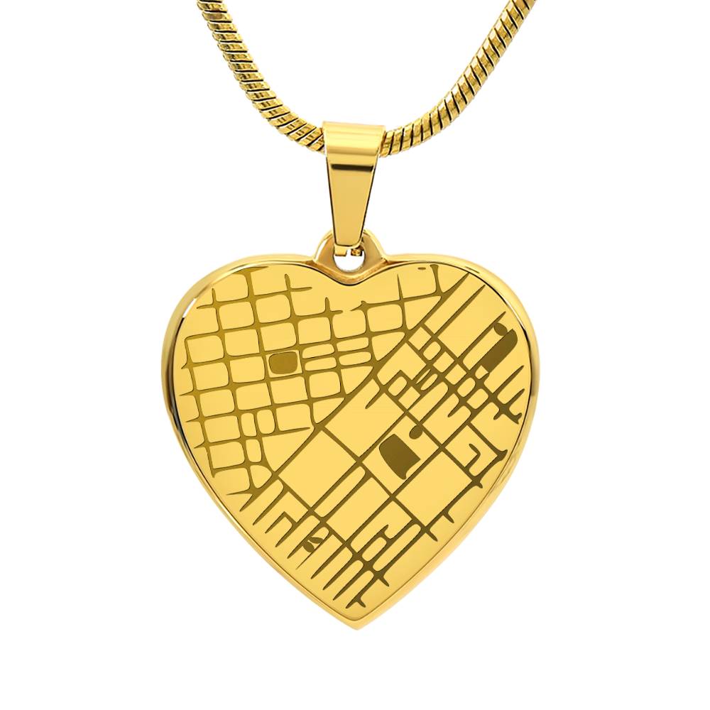 Custom Heart Pendant - 18k Gold Plated